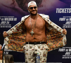 Tyson Fury Six-pack Abs Wallpaper