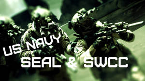 U S Navy Seal And Swcc Soldier Wallpaper