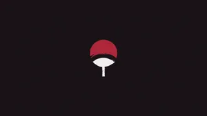 Uchiha Clan Symbol Dark Anime Aesthetic Desktop Wallpaper