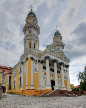 Ukraine Holy Cross Cathedral Wallpaper