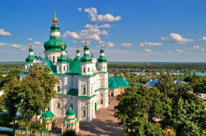 Ukraine Trinity Monastery Wallpaper