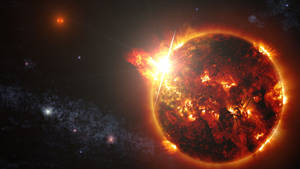 Ultra Hd Blazing Sun Wallpaper