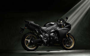 Ultra Hd Matte Black Motorcycle Wallpaper