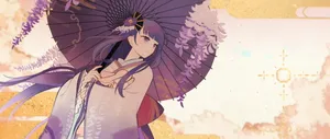 Ultra Wide 4k Anime Girl Kimono Wallpaper