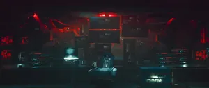 Ultrawide Cyberpunk Cyber Room Wallpaper