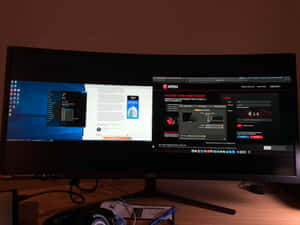 Ultrawide M S I Monitor Workspace Wallpaper