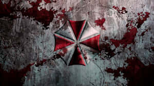 Umbrella Corporation Logo Distressed Wall Wallpaper