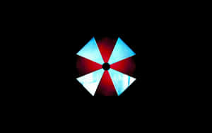 Umbrella Corporation Logoon Black Background Wallpaper