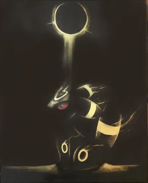 Umbreon With Glowing Moon Wallpaper