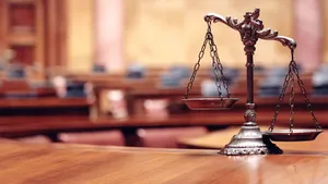 Unbalanced Justice Scale Advocate On Table Wallpaper