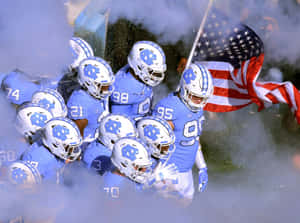 Unc Tar Heels Take On Virginia Cavaliers Wallpaper