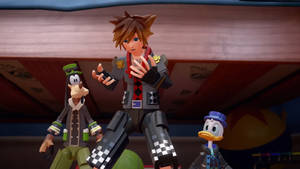 Uncover The Adventure Of Kingdom Hearts 3 In The Toy Box Wallpaper