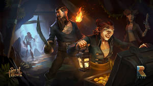 Uncovering Treasures In The Sea Of Thieves Wallpaper