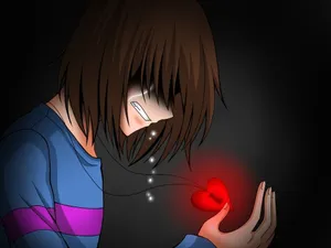 Undertale Frisk Necklace Wallpaper