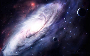 Unearthly View Of The Andromeda Galaxy Wallpaper