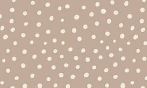 Uneven Brown Polka Dots Wallpaper