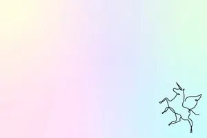 Unicorn Aesthetic Flying Wallpaper