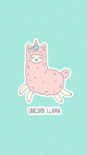 Unicorn Llama Sticker By Sassy Sassy Wallpaper