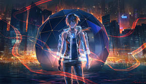 Unique Anime Boy Laptop Background Wallpaper