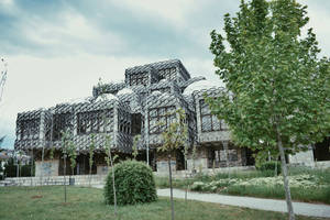 Unique Building In Kosovo Wallpaper