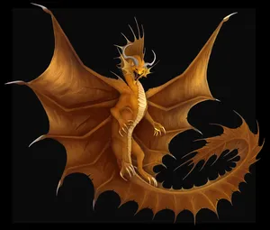 Unique Gold Dragon Wallpaper