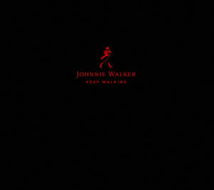 Unique Johnnie Walker Red Logo With Slogan Wallpaper