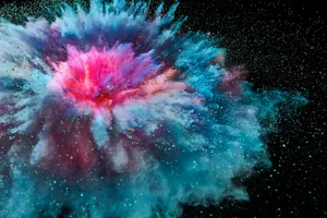 Unique Laptop Dyes Background Wallpaper