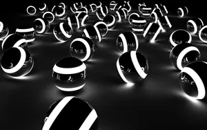Unique Laptop Led Billiard Balls Wallpaper