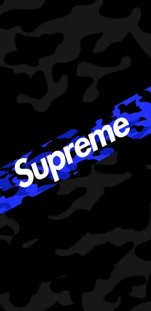Unisex Luxury Blue Supreme Shirt Wallpaper