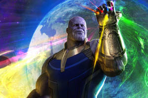 Unite The Infinity Stones & Wield Power With Thanos Wallpaper