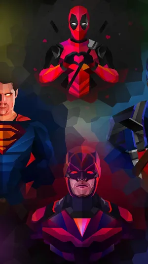 Unite The Superheroes Of Marvel And Dc Onto Your Iphone Wallpaper