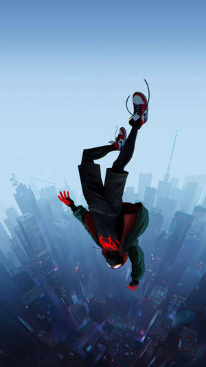 Unite The Universe With Miles Morales In 'into The Spider Verse' Wallpaper