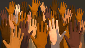 United Hands Striving Towards Ending Racism Wallpaper