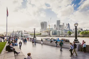 United Kingdom London Thames River Wallpaper