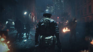 United Raccoon City Streets – A Preview Of The 4th Survivor In Resident Evil 2 Wallpaper