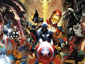 Uniting The Marvel Heroes Wallpaper