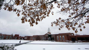 University At Buffalo Suny Winter Campus Wallpaper