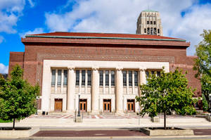 University Of Michigan-ann Arbor Hill Auditorium Exterior Wallpaper