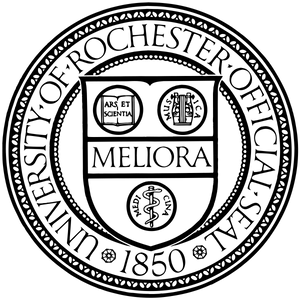 University Of Rochester Logo Black White Wallpaper