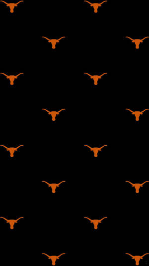 University Of Texas Longhorns Logo Pattern Wallpaper