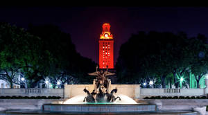 University Of Texas Red Clock Tower Wallpaper