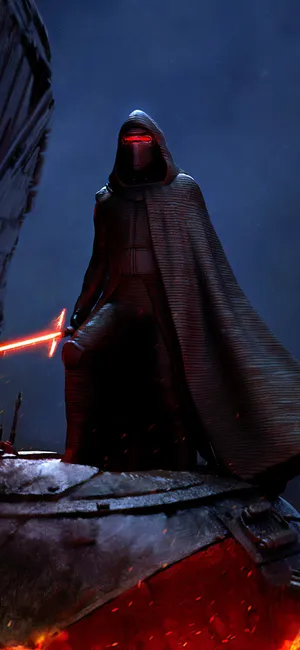 Unleash The Force Of The Kylo Ren Iphone Wallpaper