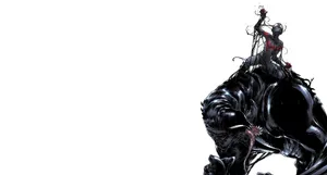 Unleash The Power Of Black Venom Wallpaper