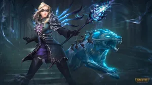 Unleash The Power Of Loki - Join The Warriors Of Smite Wallpaper