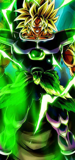 Unleash The Power Of Super Saiyan Broly Wallpaper