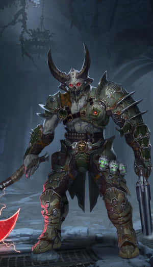 Unleash The Ultimate Slaughter Dement With Doom Eternal For Iphone Wallpaper