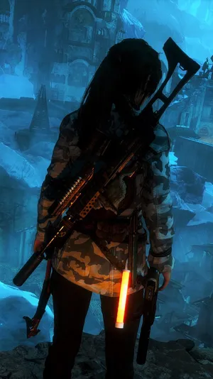Unlock Adventure With The Tomb Raider Phone Wallpaper