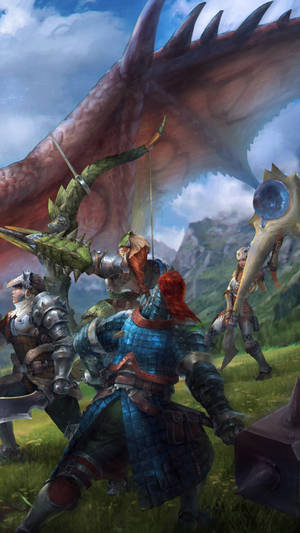 Unlock New Levels Of Adventure With Monster Hunter And Your Phone Wallpaper