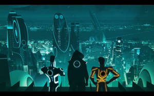 Unlock The Future With Tron Uprising Wallpaper