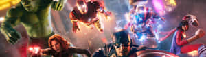 Unlock The Power Of Dual Screen Technology With Marvel Wallpaper